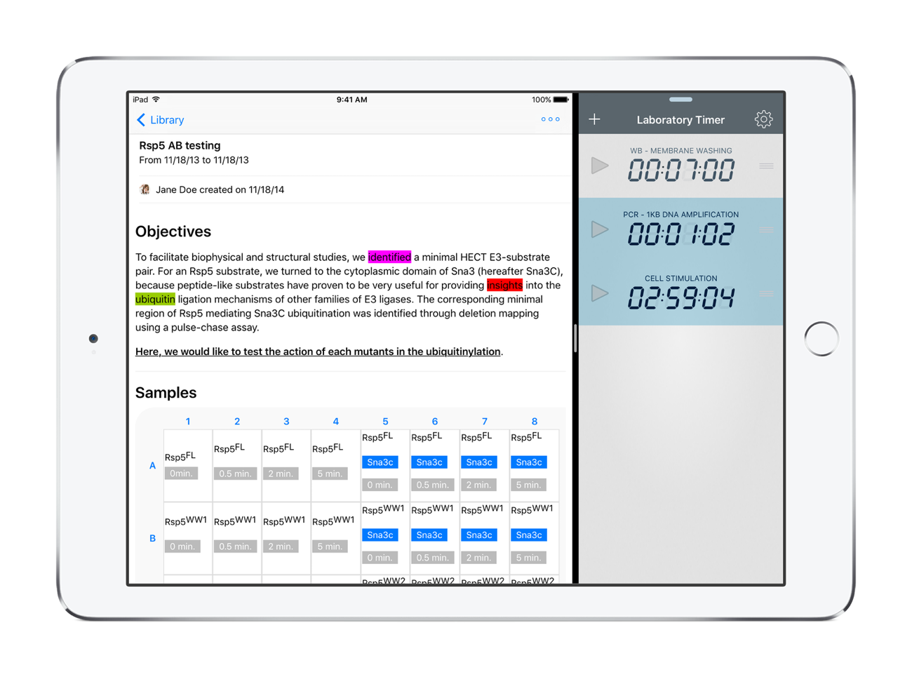 apple ipad hivebench